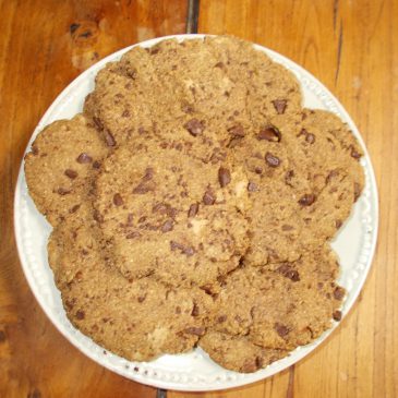 Cookies au chocolat et au tégument de psyllium blond
